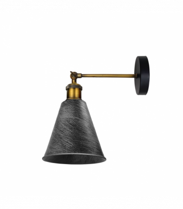 Vintage Retro Industrial Brushed Silver Wall sconce Metal Wall Light Wall Lamp