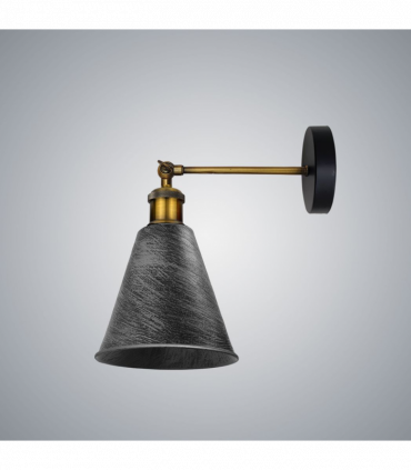 Vintage Retro Industrial Brushed Silver Wall sconce Metal Wall Light Wall Lamp