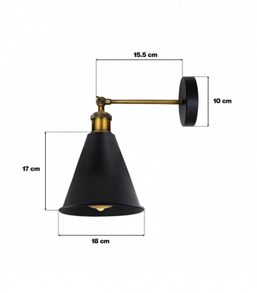 Vintage Retro Industrial Brushed Silver Wall sconce Metal Wall Light Wall Lamp