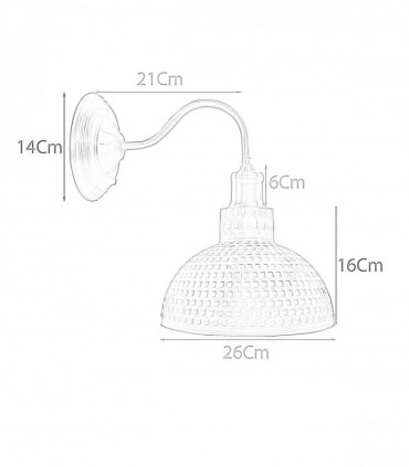 Vintage Retro Industrial Wall Light Shade Metal Lampshade Sconce Wall Lights UK