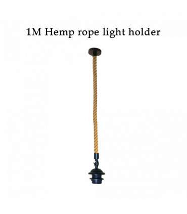 Vintage Single Pendant Light Fitting, lampshade addable E27 Lamp Holder for Ceiling Hanging Light,