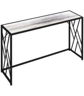Vintage Sofa Table, Metal Frame Console Table for Hallway Living Room