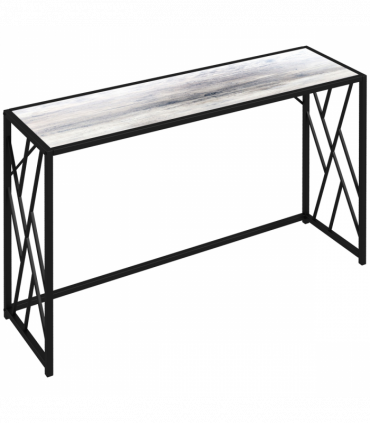 Vintage Sofa Table, Metal Frame Console Table for Hallway Living Room