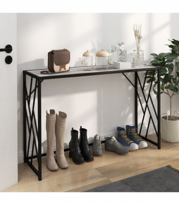 Vintage Sofa Table, Metal Frame Console Table for Hallway Living Room