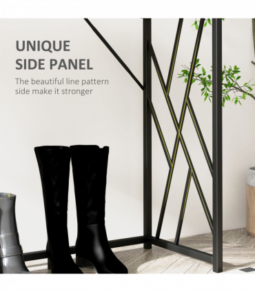 Vintage Sofa Table, Metal Frame Console Table for Hallway Living Room