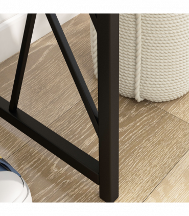 Vintage Sofa Table, Metal Frame Console Table for Hallway Living Room