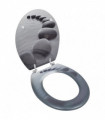 WC Toilet Seat MDF Lid Stones
