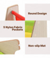 WHITE Wooden Book Shelf Multi Lining