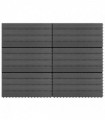 WPC Tiles 60x30 cm 6 pcs 1m� Grey