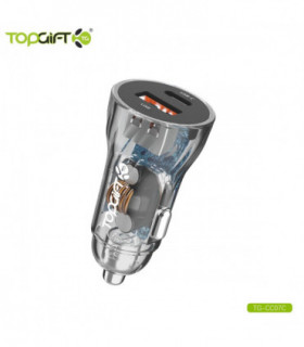 WYEFLUX Dual Port USB-C See-Through Car Charger