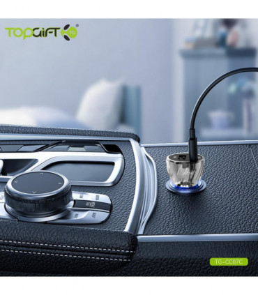 WYEFLUX Dual Port USB-C See-Through Car Charger