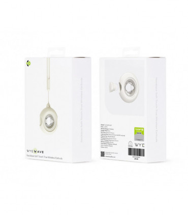 WYEWAVE High Quality Wireless Earbuds With Necklace Soft Touch True Wireless - Beige