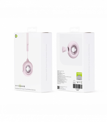 WYEWAVE High Quality Wireless Earbuds With Necklace Soft Touch True Wireless - Pink