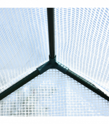 Walk in Garden Greenhouse with Shelves Steeple 186Lx120Wx190Hcm White