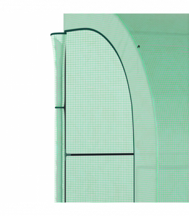 Walk-In Greenhouse PE Cover and 3-Tier Shelves, Green, 300x150x213 cm