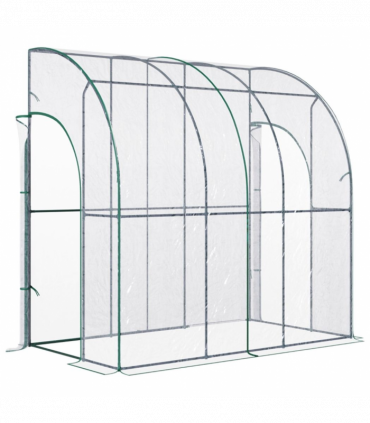 Walk-In Lean to Wall Tunnel Greenhouse