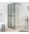 Walk-in Shower Screen 80x195 cm Dark Tempered Glass