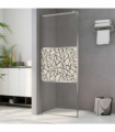 vidaXL Walk-in Shower Wall ESG Glass with Stone Design 90x195 cm