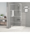 Walk-in Shower Wall Silver 100x195 cm Clear ESG Glass