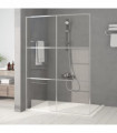 vidaXL Walk-in Shower Wall Silver 140x195 cm Clear ESG Glass