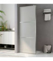 vidaXL Walk-in Shower Wall with Whole Frosted ESG Glass 115x195 cm