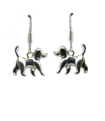 Walking Dog Drop Earrings