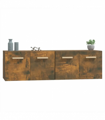 Wall Cabinets 2 pcs Smoked Oak 60x36.5x35 cm Engineered Wood
