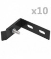 Wall Corner Connector 10 Sets Anthracite