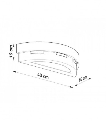 Wall Lamp Ceramic HELIOS Simple Classic Design Paintable LED27