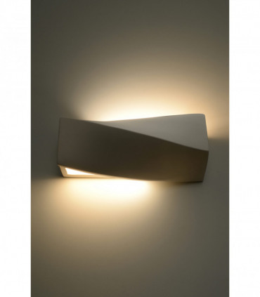 Wall Lamp Ceramic SIGMA MINI Simple Classic Design Paintable LED27