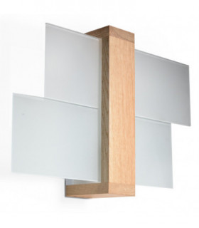 Wall Lamp FENIKS 1 Natural Wood Modern Loft Design LED E27