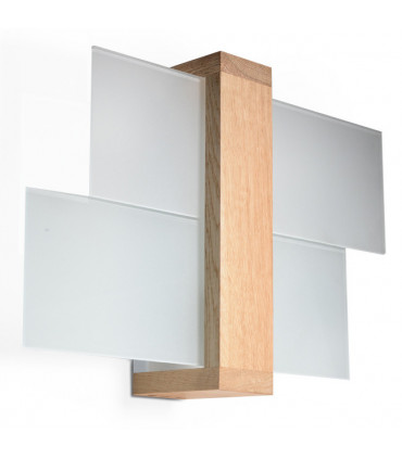 Wall Lamp FENIKS 1 Natural Wood Modern Loft Design LED E27