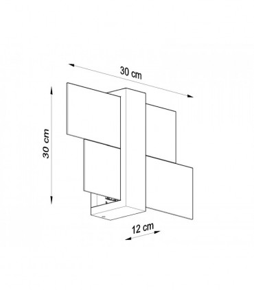 Wall Lamp FENIKS 1 Natural Wood Modern Loft Design LED E27