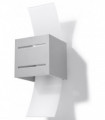 Wall Lamp LORETO Grey Up/Down Square Shape Modern Loft Design G9