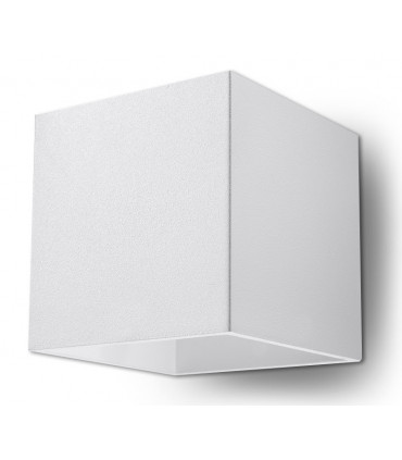 Wall Lamp QUAD 1 White Up/Down Square Shape Modern Loft Design G9