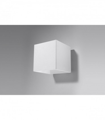 Wall Lamp QUAD 1 White Up/Down Square Shape Modern Loft Design G9