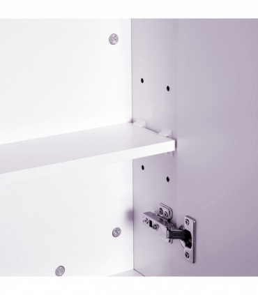 Wall Mounted Bathroom Mirror Storage Cabinet w/ Door Adjustable Shelf HOMCOM