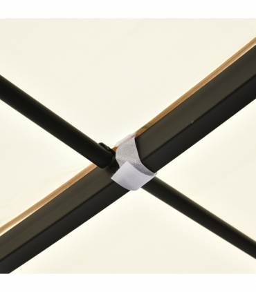 Wall Mounted Black Cream White 3x3 m Awning Metal Frame