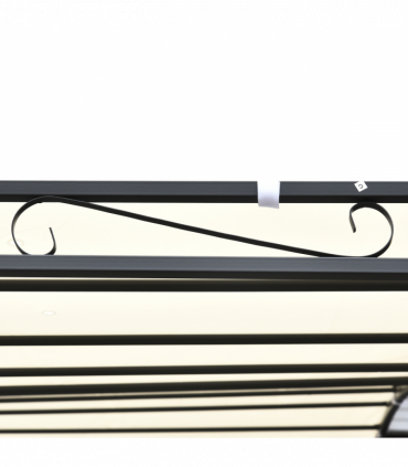 Wall Mounted Black Cream White 3x3 m Awning Metal Frame