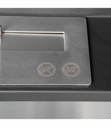 Wall Mounted Ethanol Fireplace Stainless Steel 1.5L Tank 3h Burning Time Silver