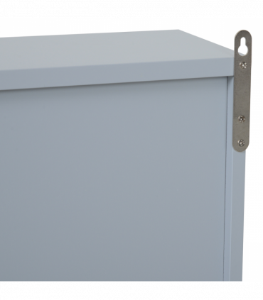 Wall Mounted Mirror Cabinet with Storage Shelf Bathroom Cupboard Grey