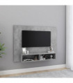 Wall TV Cabinet Concrete Grey 120x23.5x90 cm Engineered Wood