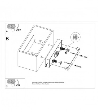 Wall lamp aluminum Lobo modern Design G9