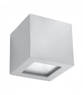 Wall lamp ceramics, glass Leo modern Design E27