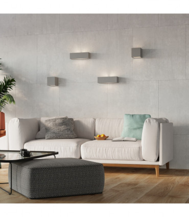 Wall lamp ceramics, glass Leo modern Design E27