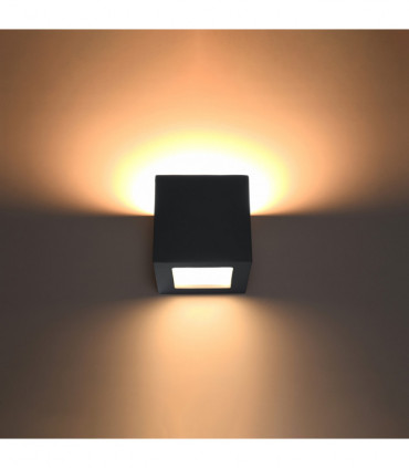 Wall lamp ceramics, glass Leo modern Design E27