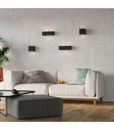 Wall lamp ceramics, glass Leo modern Design E27