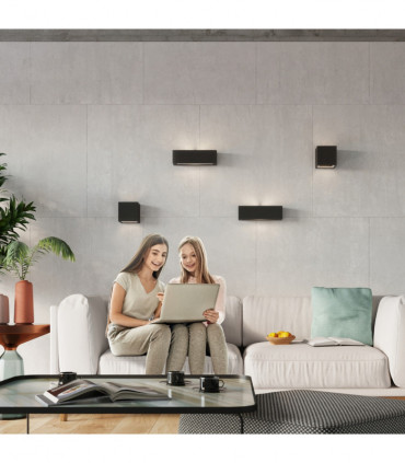 Wall lamp ceramics, glass Leo modern Design E27