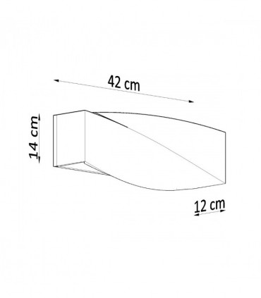 Wall lamp ceramics, glass Sigma modern Design E27