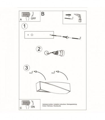 Wall lamp ceramics, glass Sigma modern Design E27